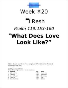 Click here to view or download Week #20 of our Psalm 119 study.