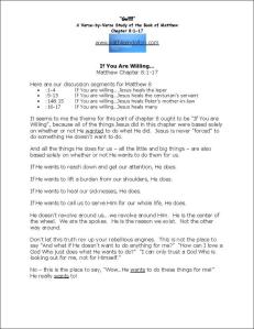 Click here to view or download Matthew 8:1-17