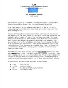 Click here to view or download Matthew Chapter 11